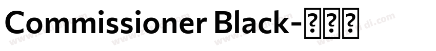 Commissioner Black字体转换
